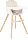 Scaun de masa 2 in 1 KikkaBoo Woody Beige