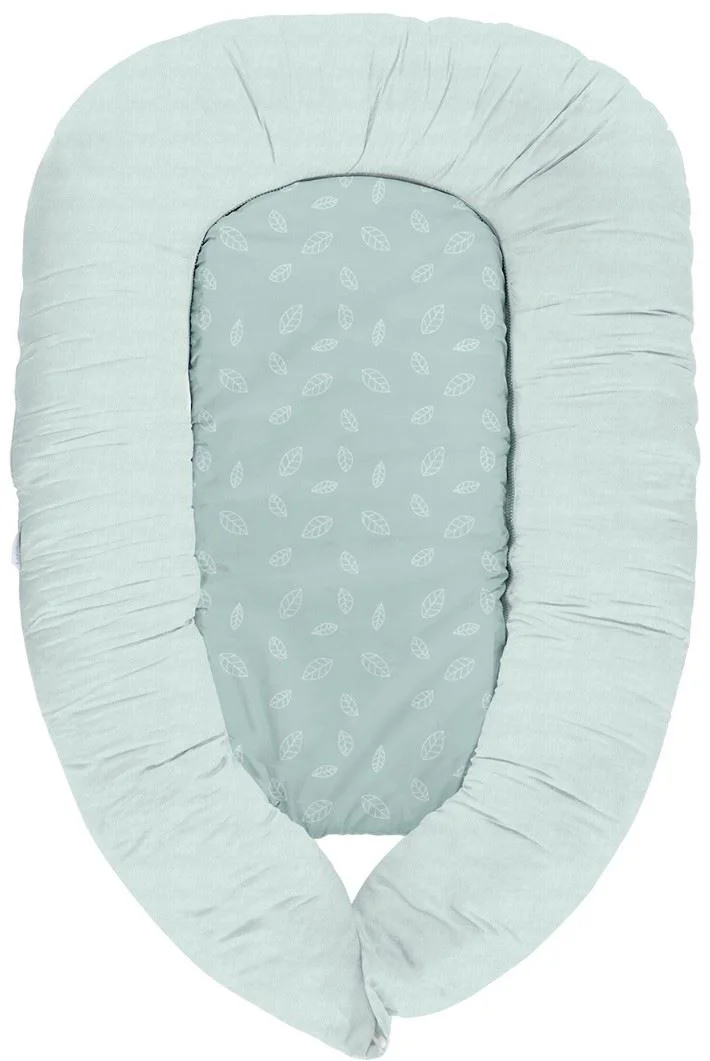 Babynest 3 in 1 KikkaBoo Memory Leaves Mint