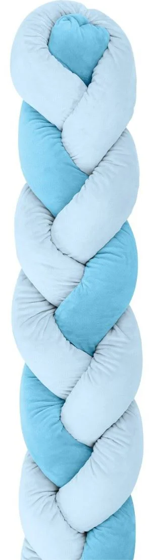 image for Плетеная боковая защита KikkaBoo Blue (толщина 20 см), 210 см foto