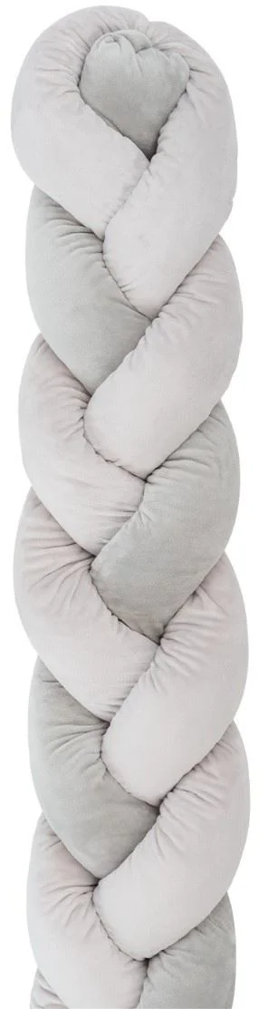 image for Плетеная боковая защита KikkaBoo Grey (толщина 20 см), 210 см foto