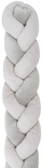 Плетеная боковая защита KikkaBoo Grey (толщина 20 см), 210 см foto