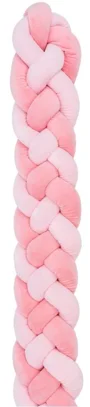 Плетеная боковая защита KikkaBoo Pink (толщина 15 см), 180 см