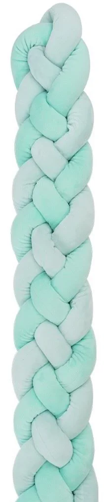 image for Плетеная боковая защита KikkaBoo Mint (толщина 15 см), 180 см foto