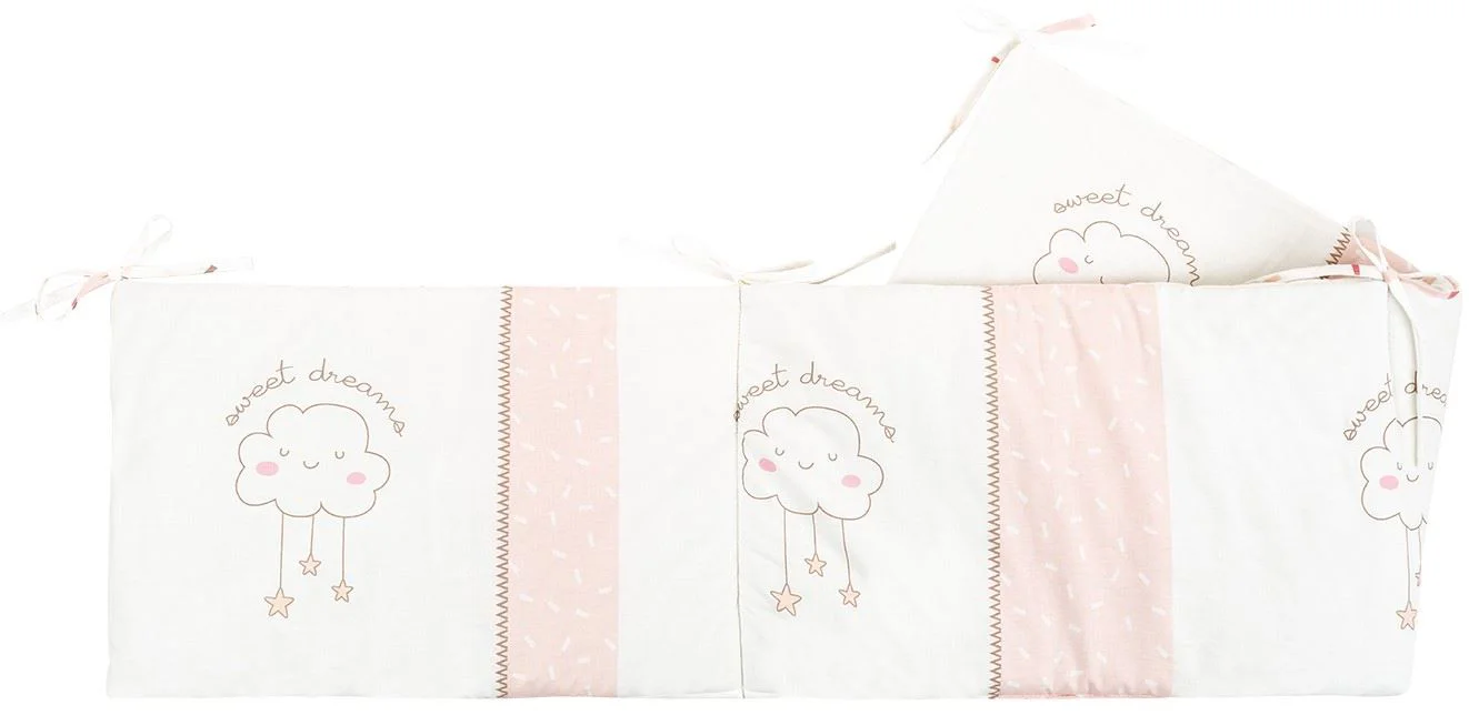 image for Бортики для кроватки KikkaBoo Hippo Dreams, 210 см foto