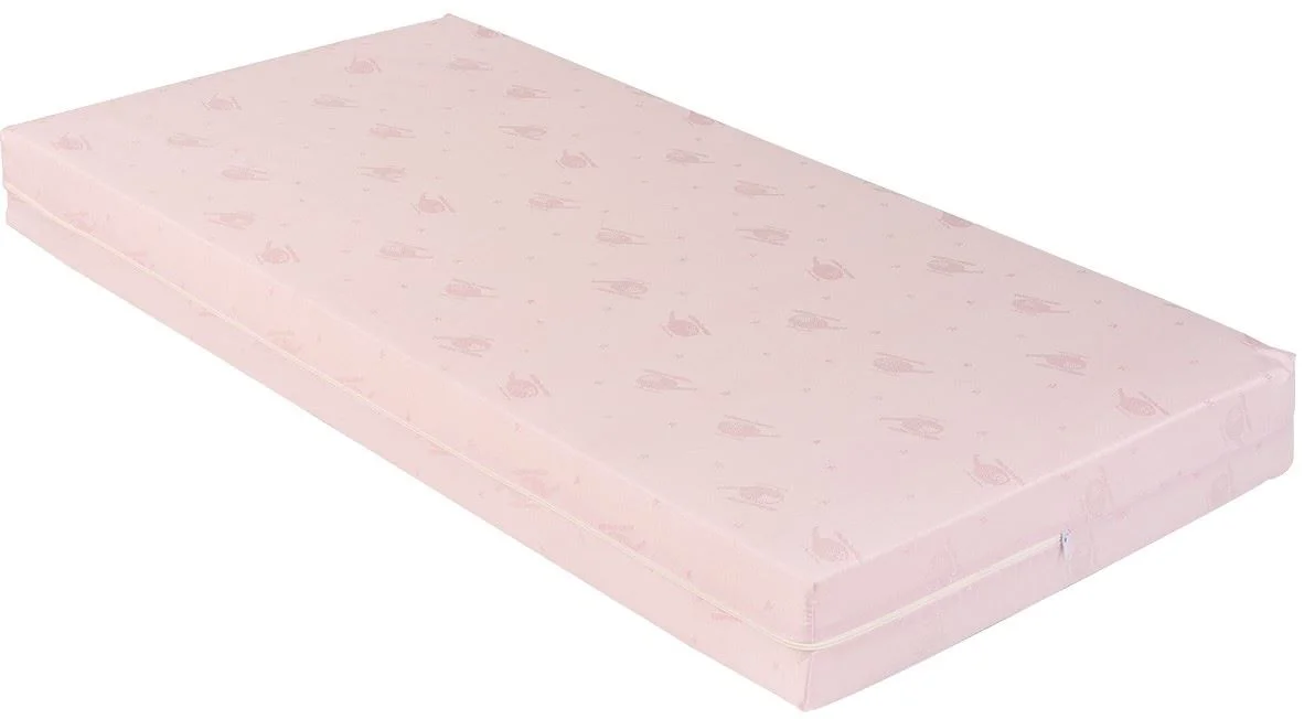 Saltea pentru patut KikkaBoo Extra Comfort Helicopter Pink, 120x60x12 cm