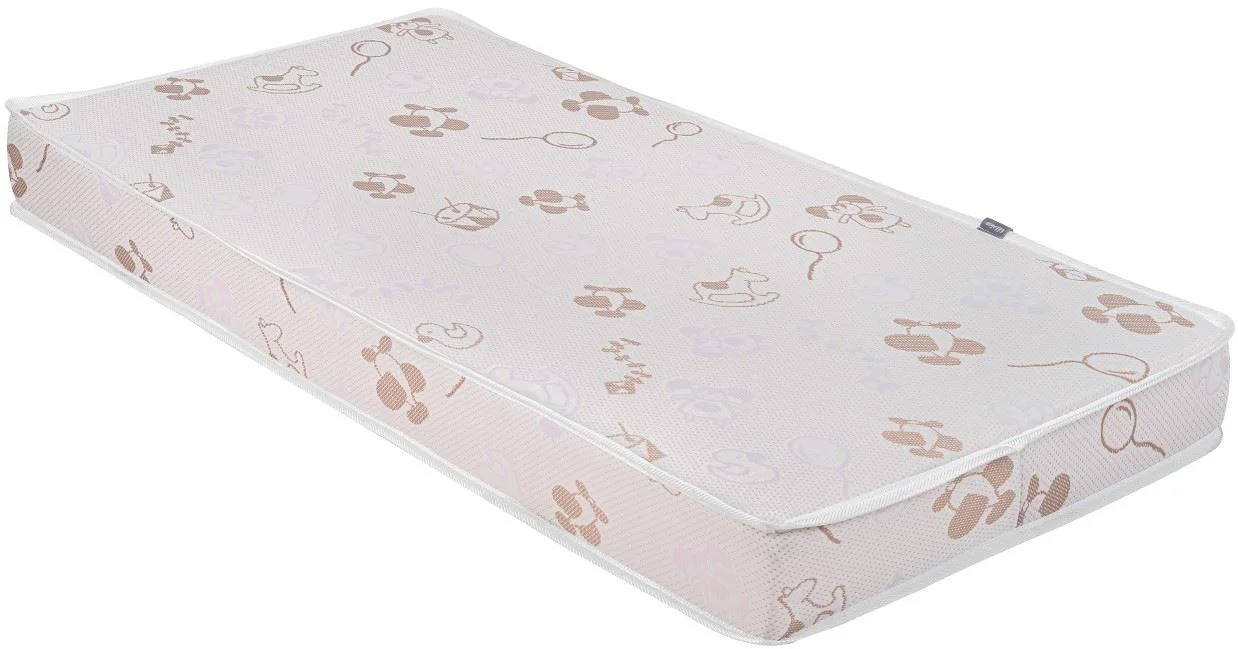 Saltea pentru patut KikkaBoo Memory Comfort Horses Pink, 120x60x12 cm