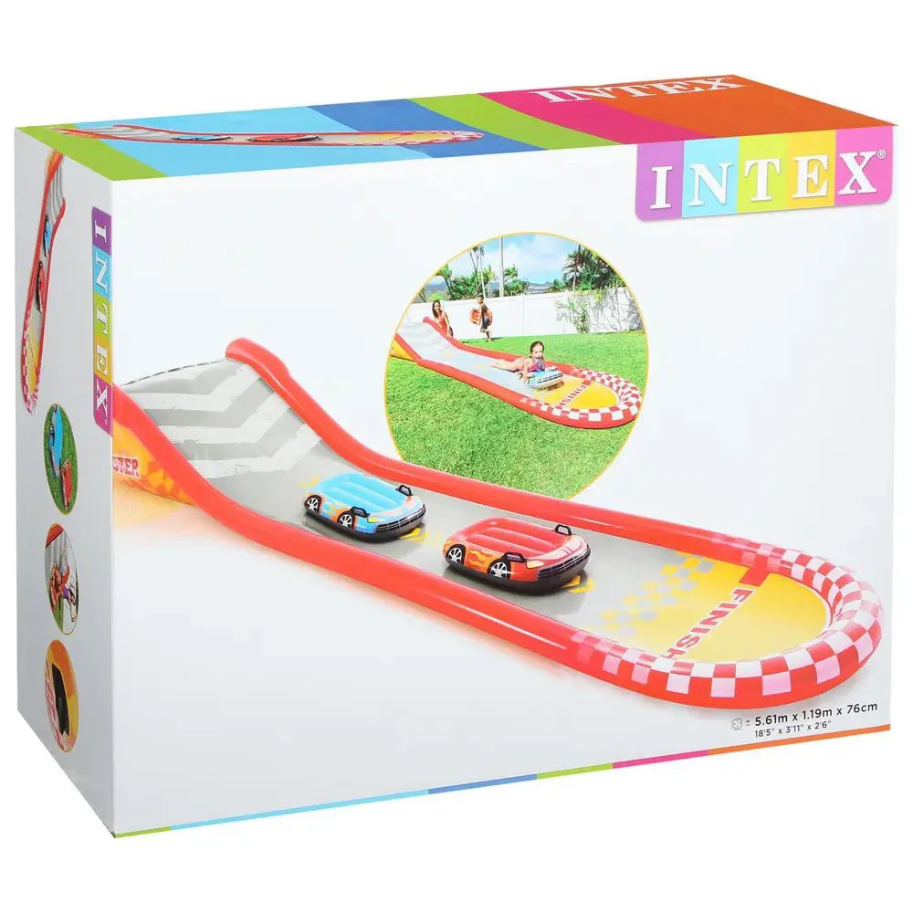 Centru de joaca gonflabil Intex Racing Fun Slide foto