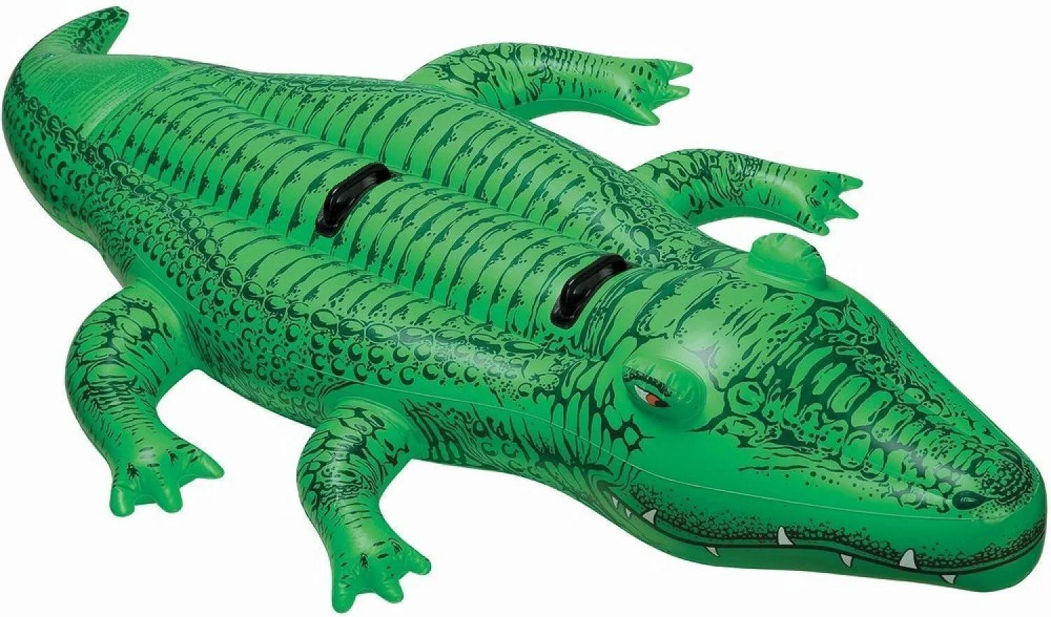 Pluta gonflabila cu manere Intex "Crocodil gigant", 203x114x25 cm