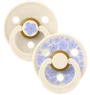 Set 2 suzete rotunde din latex BIBS Studio Colour Jasmine - Ivory Mix (0-6 luni) foto