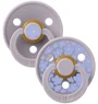 Set 2 suzete rotunde din latex BIBS Studio Colour Jasmine - Fossil Grey Mix (6-18 luni) foto