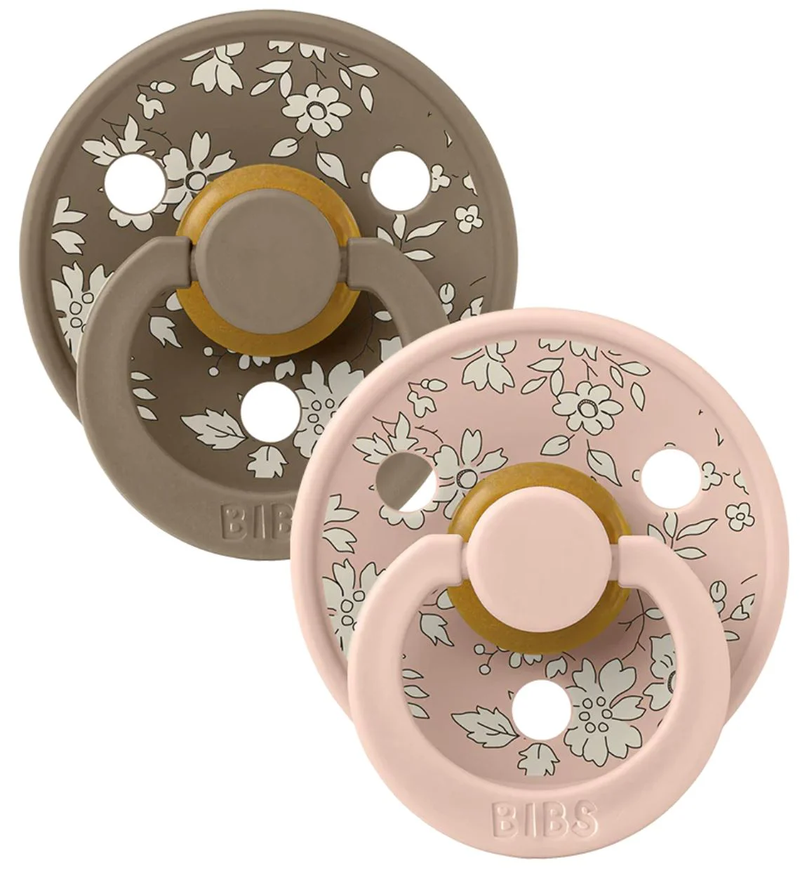 Set 2 suzete rotunde din latex BIBS LIBERTY Colour Capel - Blush Mix (0-6 luni) foto