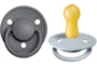 Set 2 suzete rotunde din latex BIBS De lux Iron/Baby Blue (0-6 luni) foto