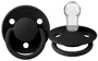 Suzeta rotunda din silicon BIBS De Lux Black (0-36 luni) foto