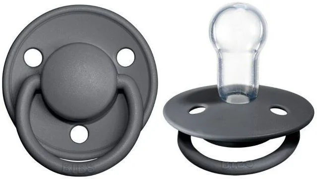 Suzeta rotunda din silicon BIBS De Lux Iron (0-36 luni) foto