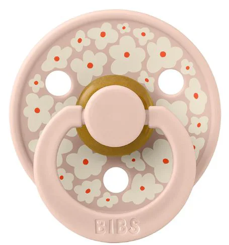Suzeta rotunda din latex BIBS Studio Colour Jasmine Field - Blush (0-6 luni) foto