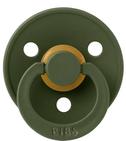 Suzeta rotunda din latex BIBS Hunter Green (0-6 luni) foto
