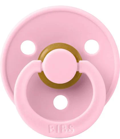 image for Пустышка круглая латексная BIBS Baby Pink (0-6 мес.) foto
