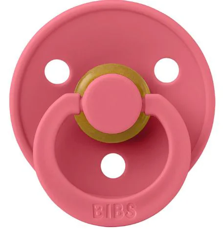 Suzeta rotunda din latex BIBS Coral (0-6 luni) foto