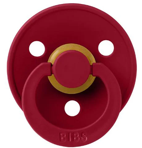 Suzeta rotunda din latex BIBS Ruby (0-6 luni)