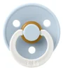 Suzeta rotunda din latex BIBS Glow Baby Blue (0-6 luni) foto