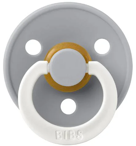 Suzeta rotunda din latex BIBS Glow Cloud (0-6 luni) foto