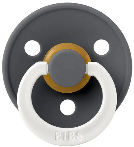 Suzeta rotunda din latex BIBS Glow Iron (0-6 luni) foto