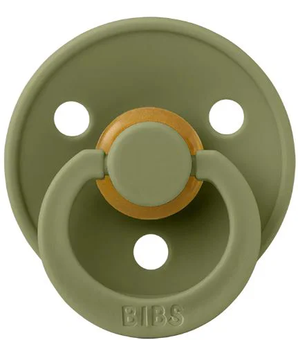 Suzeta rotunda din latex BIBS Olive (0-6 luni) foto