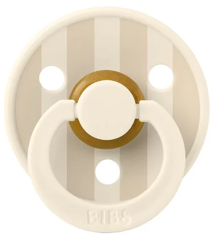 Suzeta rotunda din latex BIBS Studio Colour Block - Ivory Vanilla (6-18 luni) foto
