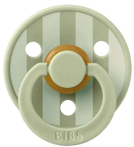 Suzeta rotunda din latex BIBS Studio Colour Block - Sage (6-18 luni) foto