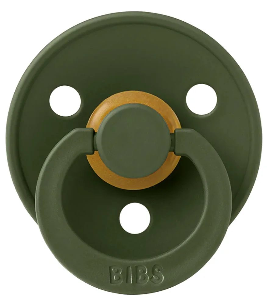 Suzeta rotunda din latex BIBS Hunter Green (6-18 luni) foto