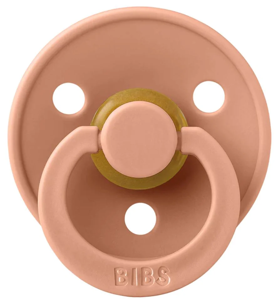 Suzeta rotunda din latex BIBS Peach (6-18 luni) foto