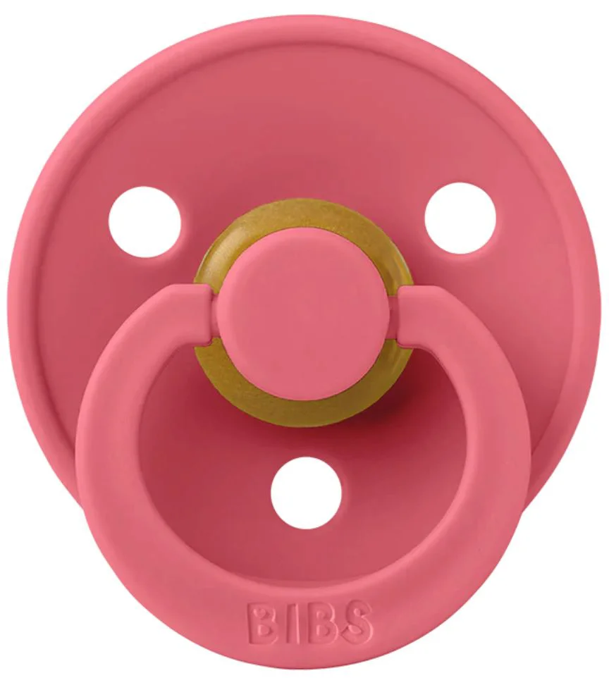 Suzeta rotunda din latex BIBS Coral (6-18 luni) foto