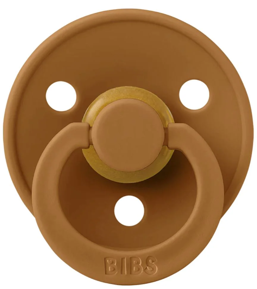 Suzeta rotunda din latex BIBS Caramel (6-18 luni) foto