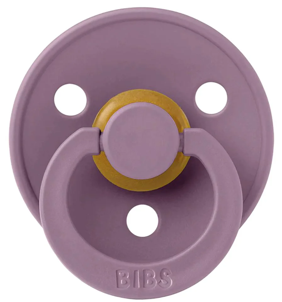 Suzeta rotunda din latex BIBS Mauve (6-18 luni) foto