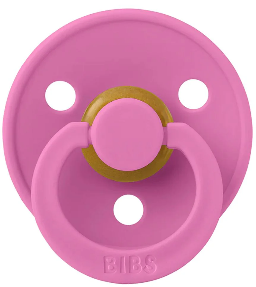 Пустышка круглая латексная BIBS Bubblegum (6-18 мес.) foto