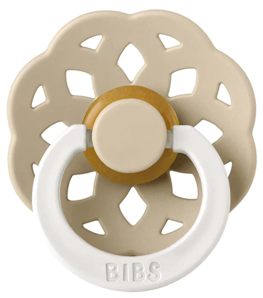 Suzeta rotunda din latex BIBS Boheme Glow Vanilla (0-6 luni) foto