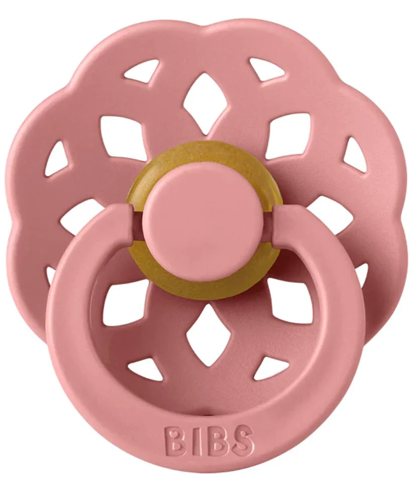 Suzeta rotunda din latex BIBS Boheme Dusty Pink (0-6 luni) foto