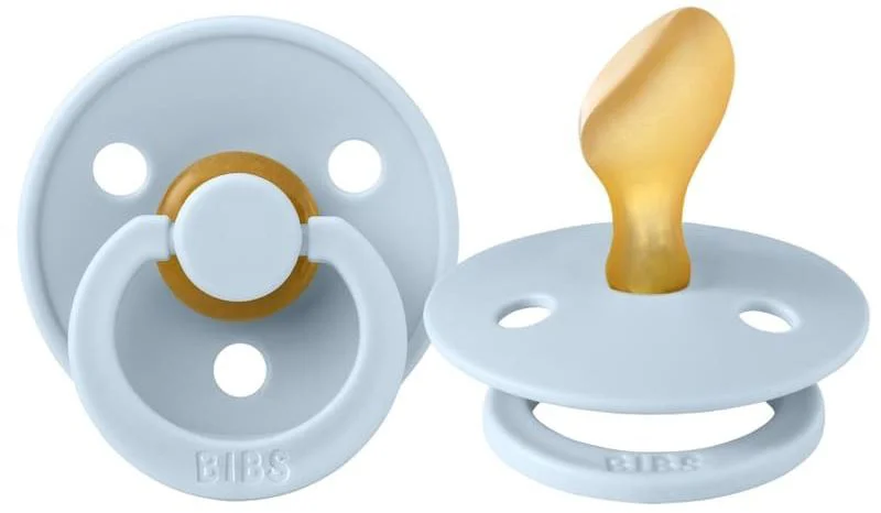 Пустышка анатомическая латексная BIBS Baby Blue (6-18 мес.) foto