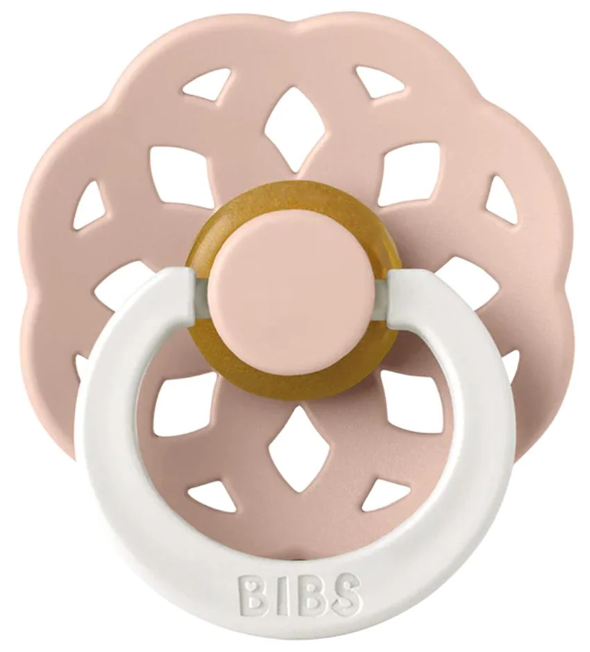 Suzeta rotunda din latex BIBS Boheme Glow Blush (6-18 luni) foto