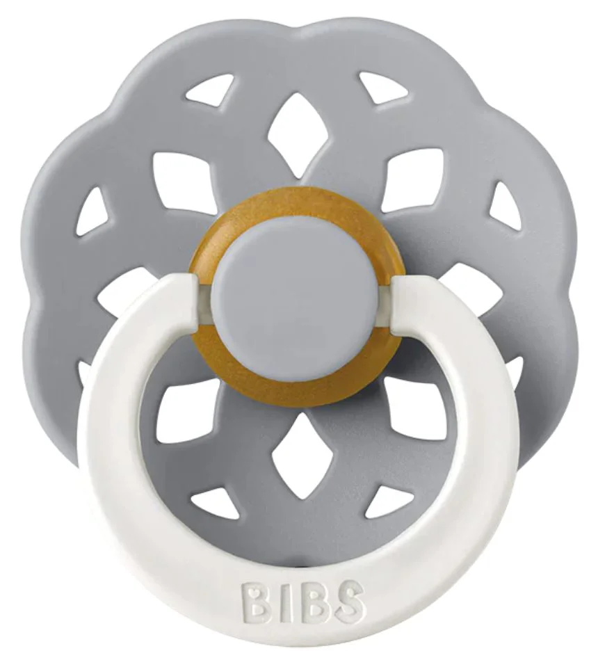 Suzeta rotunda din latex BIBS Boheme Glow Cloud (6-18 luni) foto