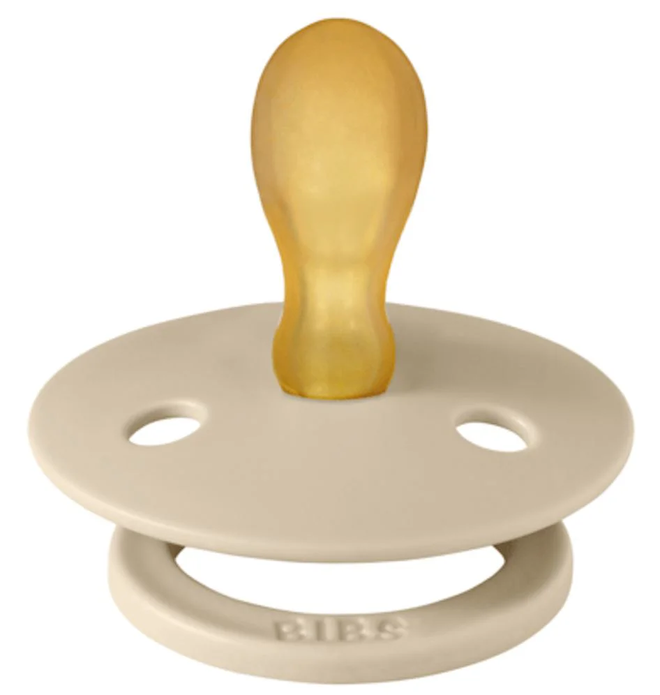 Suzeta simetrica din latex BIBS Colour Vanilla (6-18 luni) foto