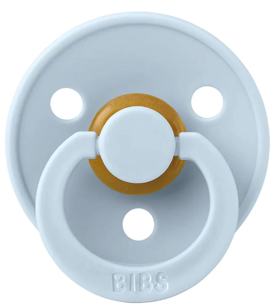Suzeta rotunda din latex BIBS Baby Blue (18-36 luni) foto