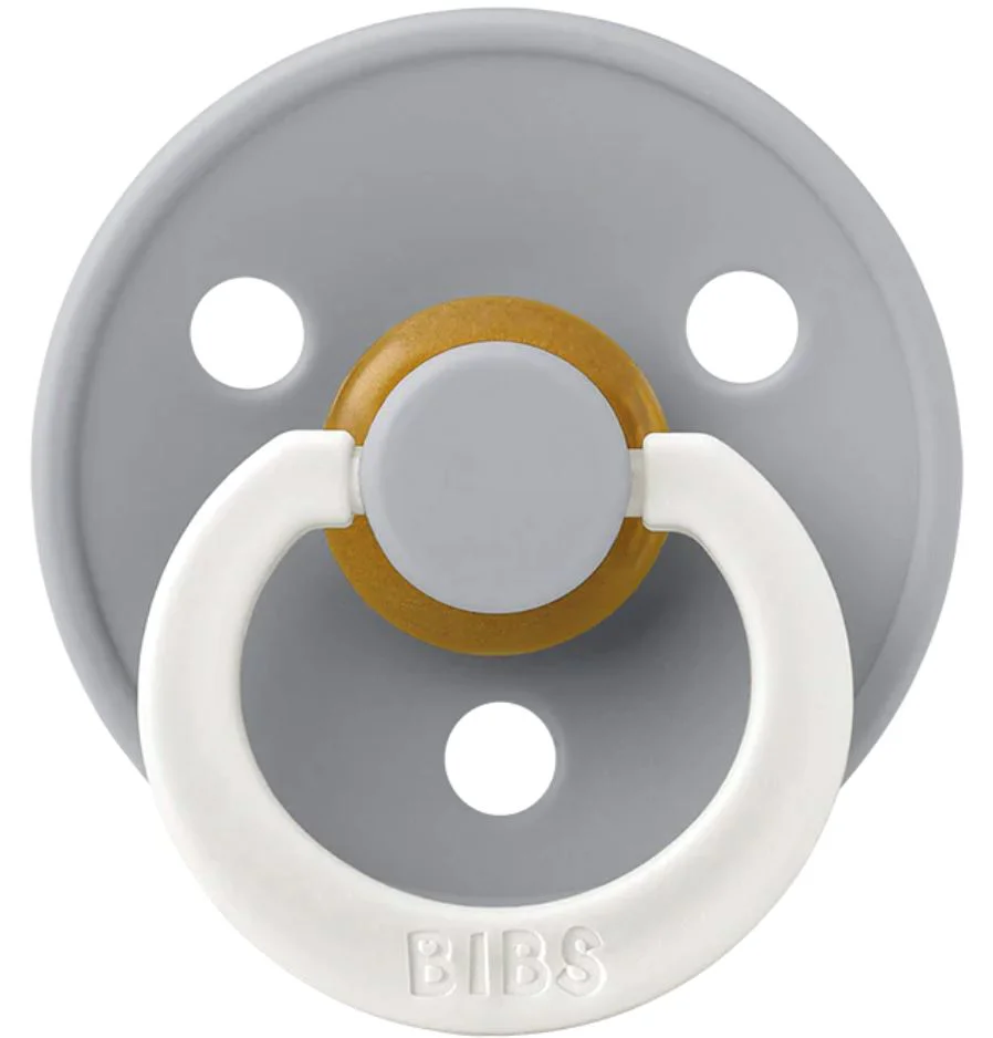 Suzeta rotunda din latex BIBS Glow Cloud (18-36 luni) foto