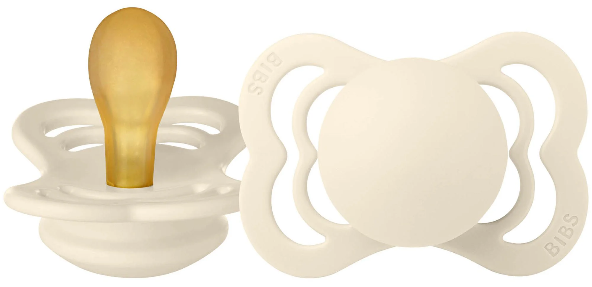 image for Suzeta simetrica din latex BIBS Supreme Ivory (0-6 luni) foto