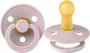 Suzeta rotunda din latex BIBS Pink Plum (6-18 luni) foto