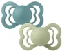 Set 2 suzete simetrice din silicon BIBS Supreme Island Sea/Sage (0-6 luni) foto