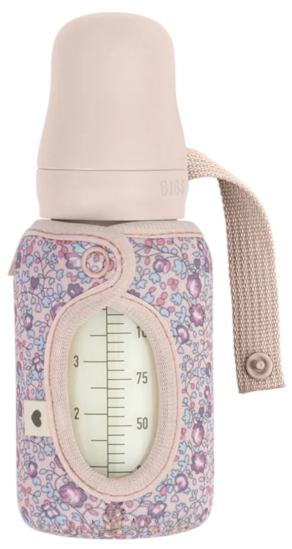 Husa pentru biberon din sticla BIBS LIBERTY Small - Eloise Blush