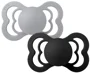 Set 2 suzete simetrice din latex BIBS Supreme Cloud/Black (0-6 luni) foto