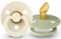 Set 2 suzete anatomice din latex BIBS Colour Ivory/Sage (0-6 luni) foto