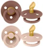 Set 2 suzete anatomice din latex BIBS Colour Woodchuck/Blush (0-6 luni) foto